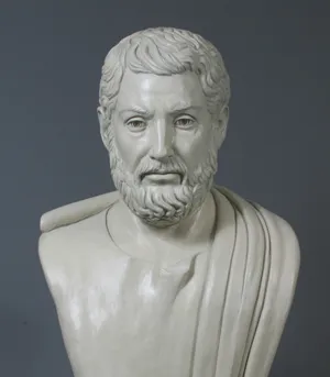 Cleisthenes of Athens, bust by Anna Christoforidis, 2004; in the Ohio Statehouse, Columbus, Ohio.